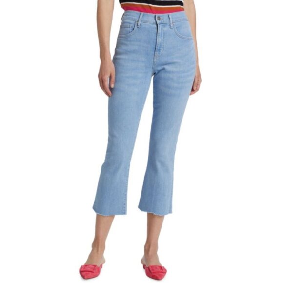 VERONICA BEARD 'Carly' Kick Flare Ankle Jeans, Bail Out (Light Wash) - Picture 1 of 3